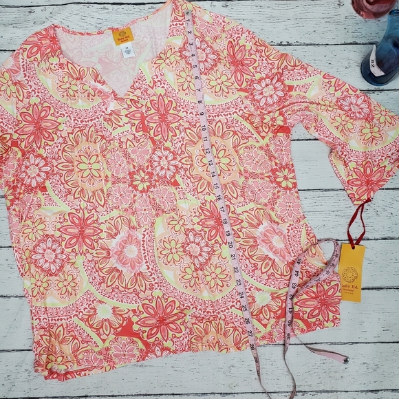 Ruby Rd  women's  top. Size 2x NWT happy daze - Picture 2 of 9